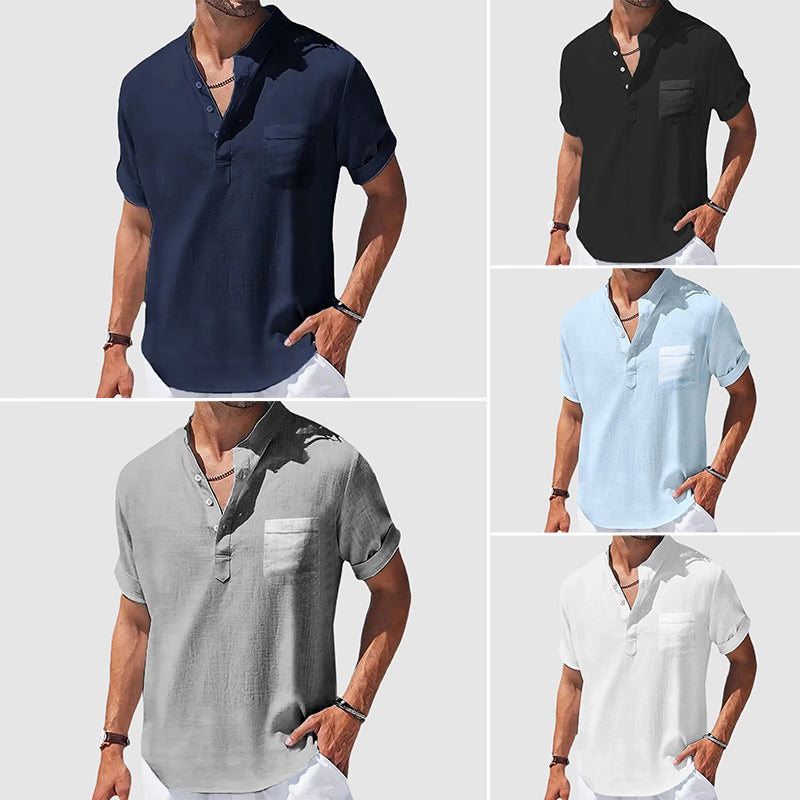 Valiente Cotton Henley - T-Shirt CASA LARO MEN