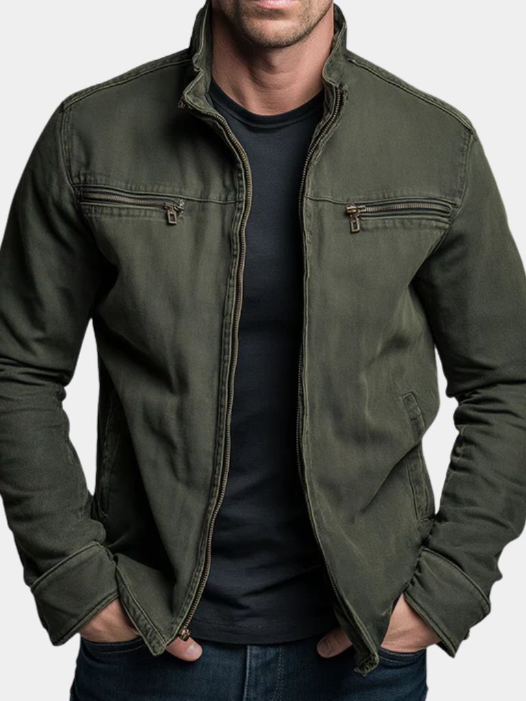 Valmont Vintage Olive Field Jacket - Casa  Laro CASA LARO