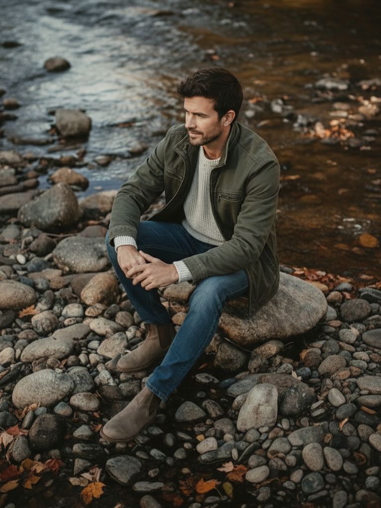 Valmont Vintage Olive Field Jacket - Casa  Laro CASA LARO