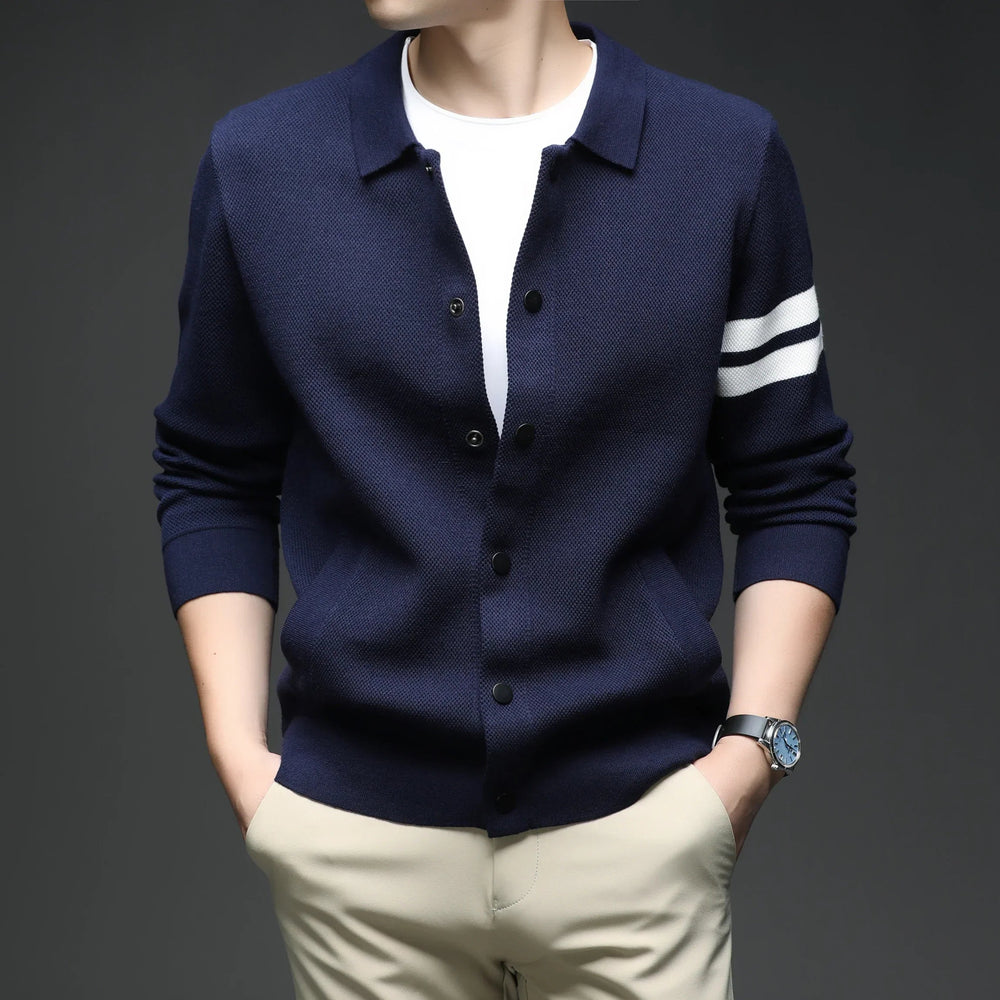 Vienna Striped Knit - Cardigan CASA LARO MEN