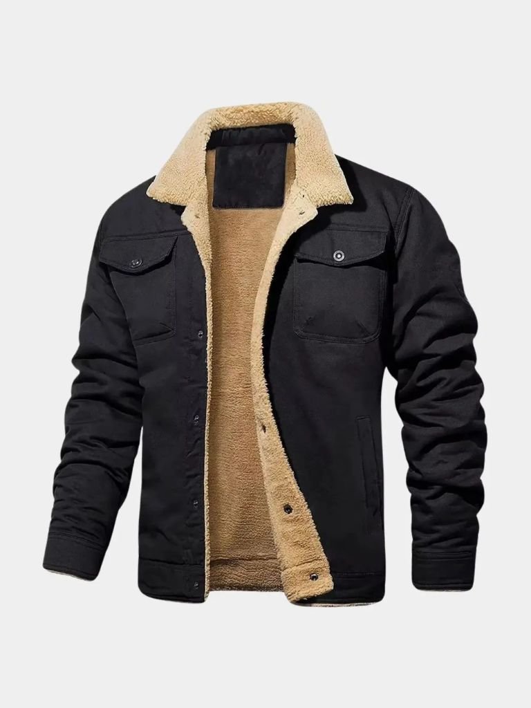 Vintage Fleece Bomber Jacket - Casa  Laro CASA LARO