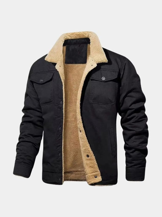 Vintage Fleece Bomber Jacket - Casa  Laro CASA LARO