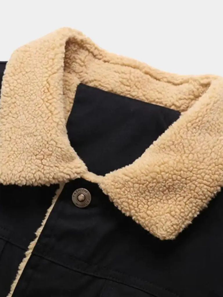 Vintage Fleece Bomber Jacket - Casa  Laro CASA LARO