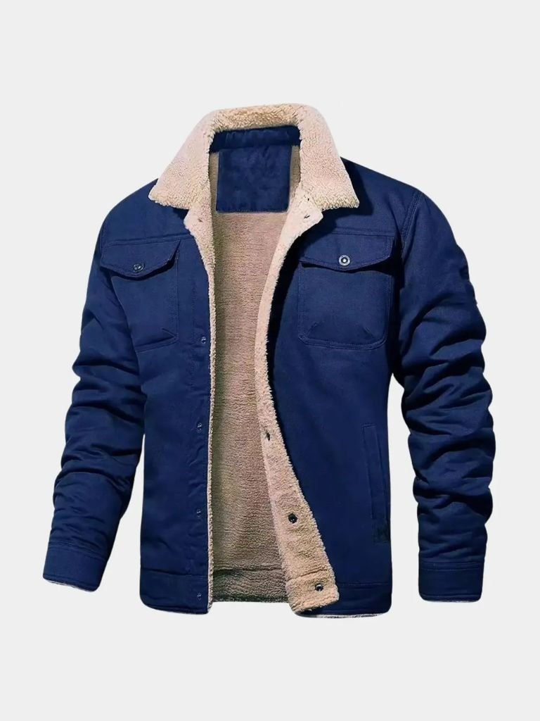 Vintage Fleece Bomber Jacket - Casa  Laro CASA LARO