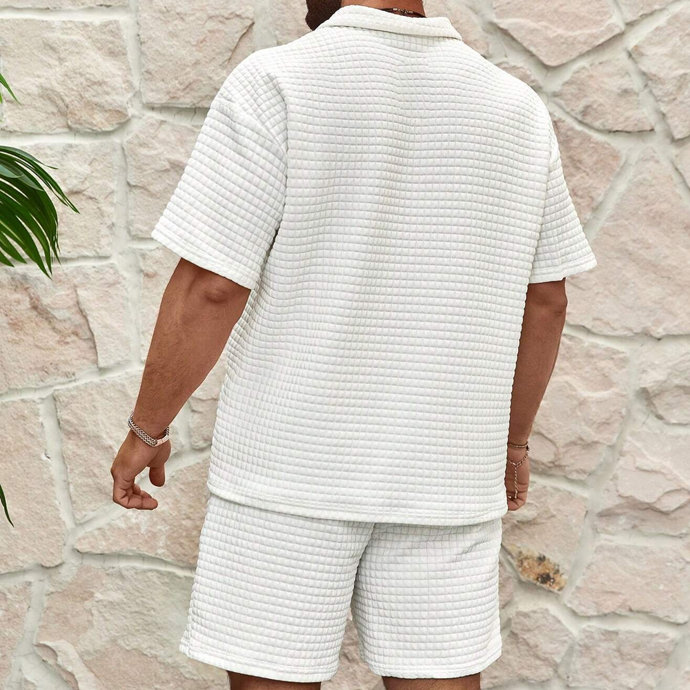 Waffle Knit Loungewear - Two-Piece Set CASA LARO MEN