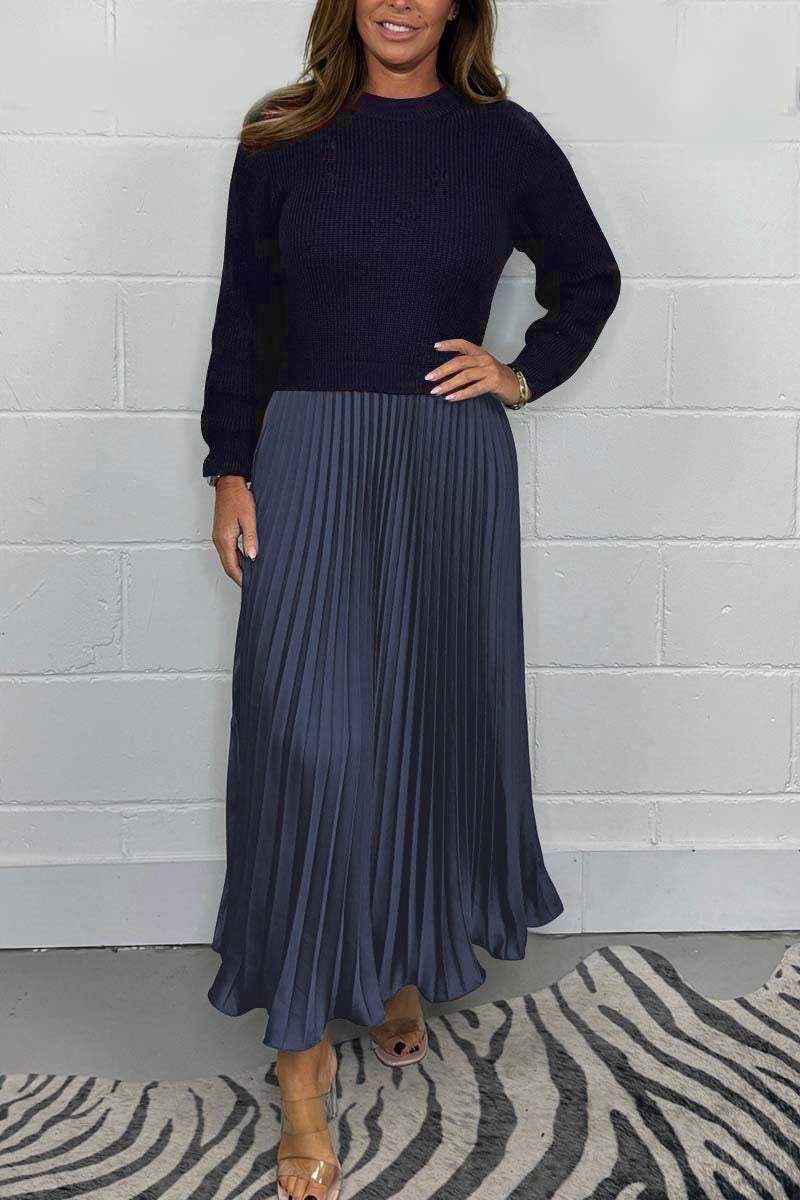 Claudia™ | Maxi Dress with Pleated Skirt