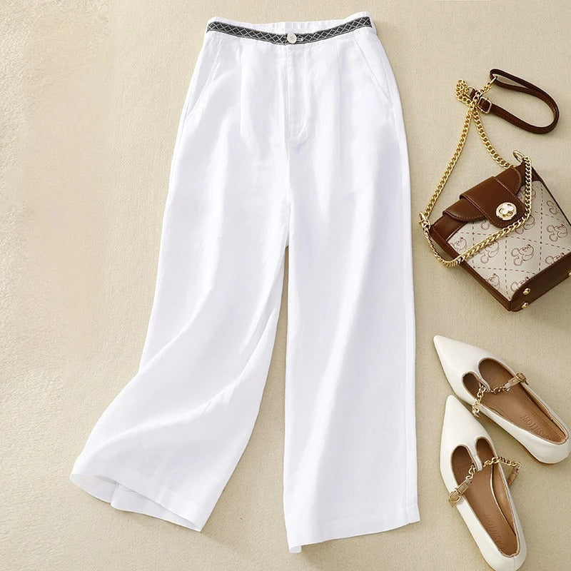Wide-Leg Linen - Pants CASA LARO