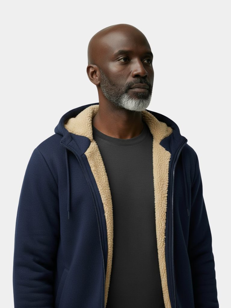 Winter Core Sherpa Hoodie Jacket - Casa  Laro CASA LARO