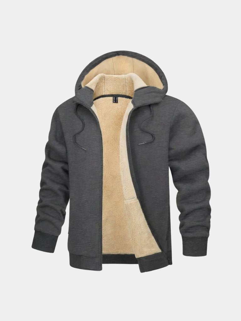 Winter Core Sherpa Hoodie Jacket - Casa  Laro CASA LARO