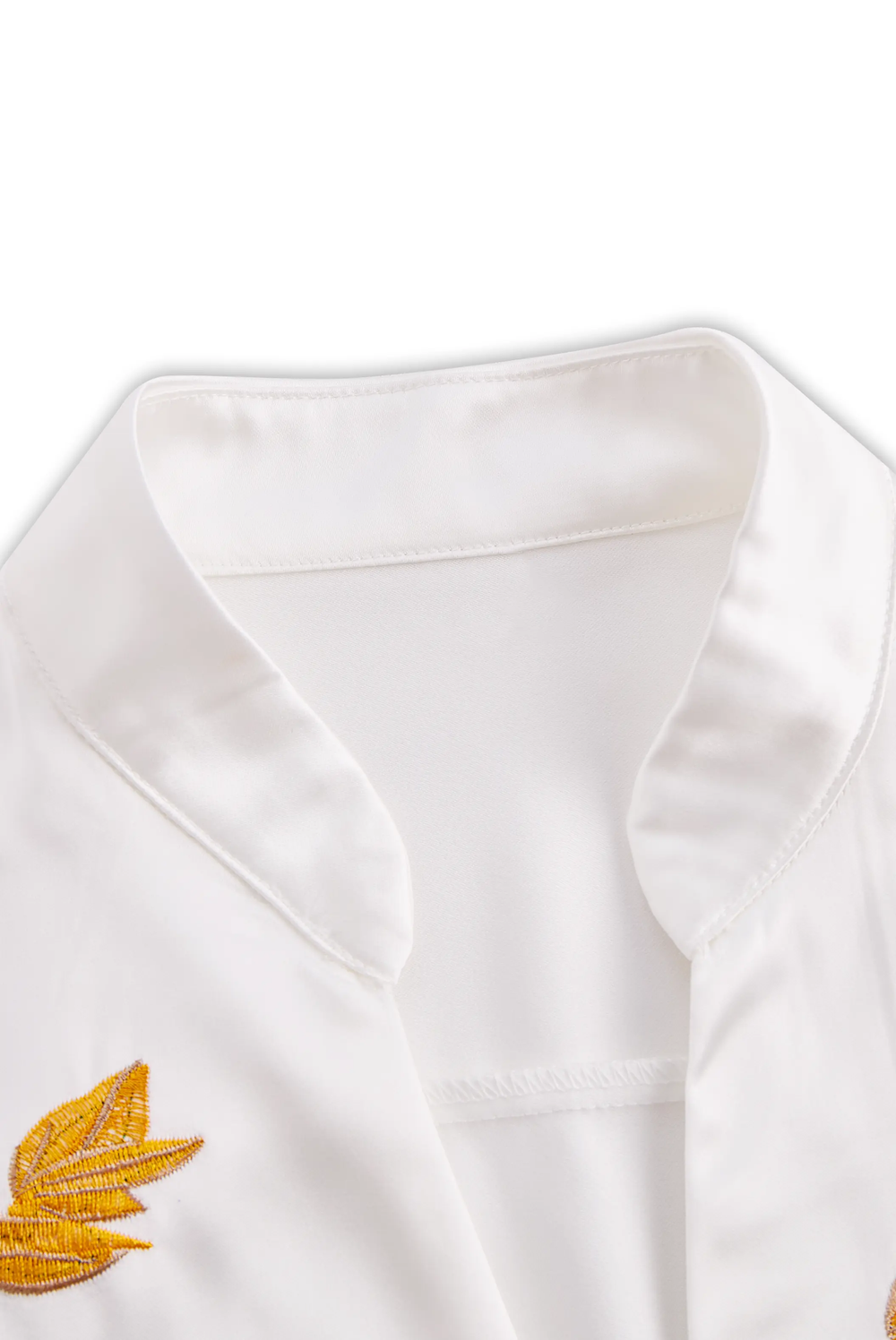 Women's Yellow Floral Embroidered Sleeveless - Blouse CASA LARO