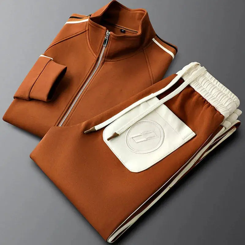 Zenith Premium Slim-Fit Zip Jacket & Joggers - Tracksuit Set CASA LARO
