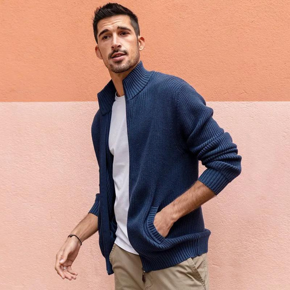 Zenith Zip Neck - Sweater CASA LARO MEN