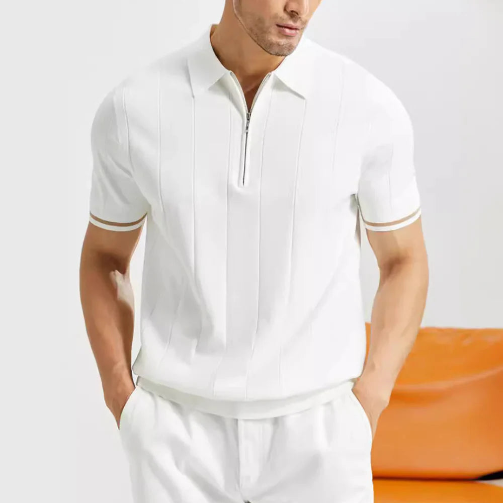 Zip Collar - Polo CASA LARO MEN