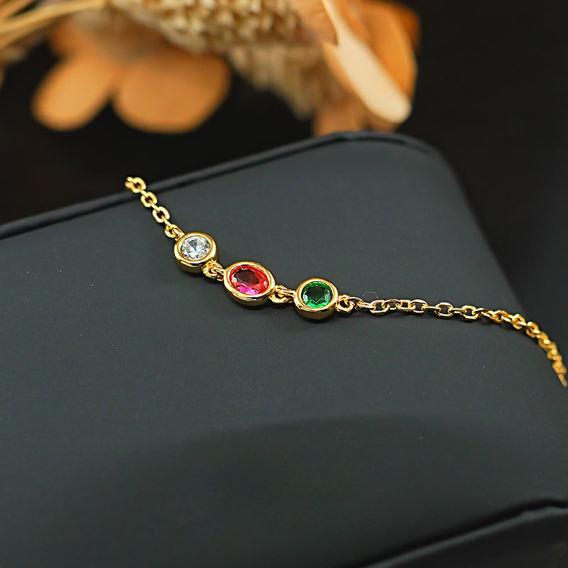 Casa Laro - Design Colorful 925 Silver Bracelet Shine of Diamond