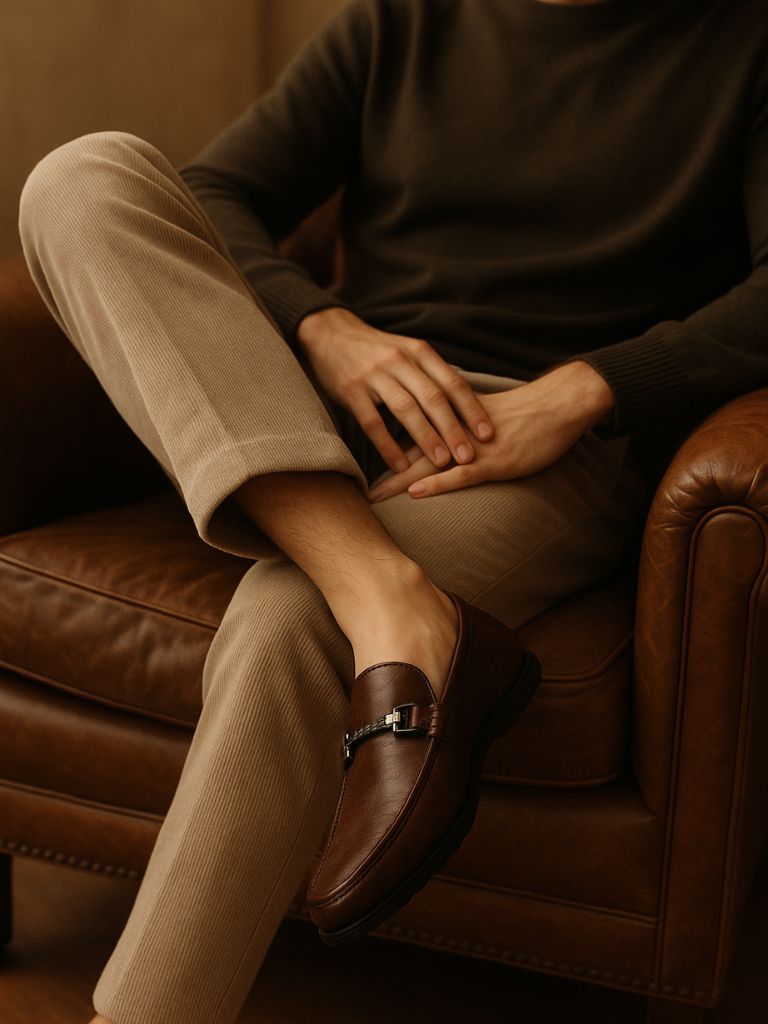 Belgravia Leather Loafers - Casa  Laro CASA LARO