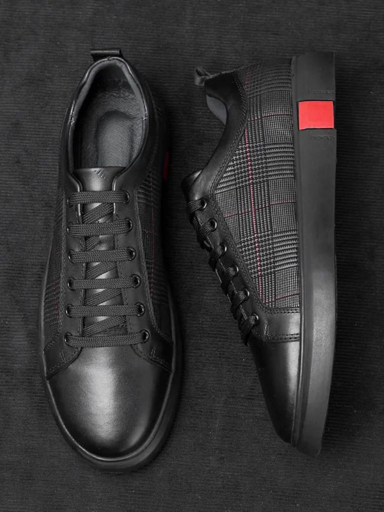 Blackgrid Leather Loafers – Casa  Laro CASA LARO