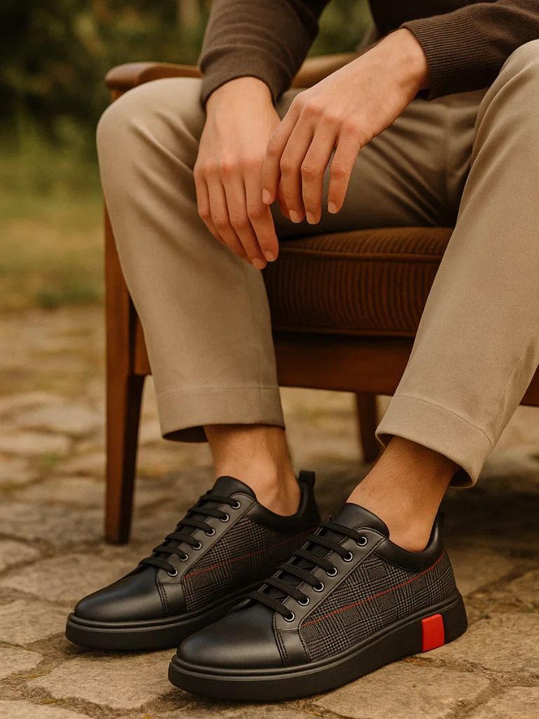 Blackgrid Leather Loafers – Casa  Laro CASA LARO