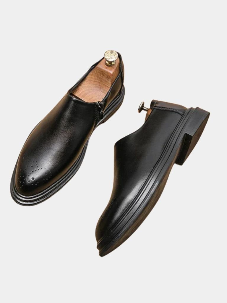 Brun Prestige Leather Loafers - Casa  Laro CASA LARO