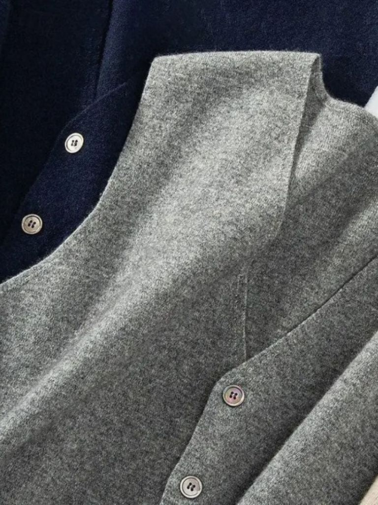 Cashmere Cardigan Vest  - Casa  Laro CASA LARO