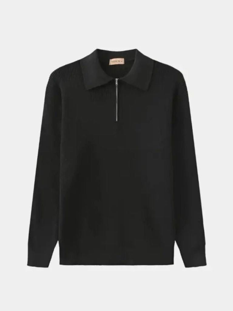 Essential Half Zip Sweater - Casa  Laro CASA LARO