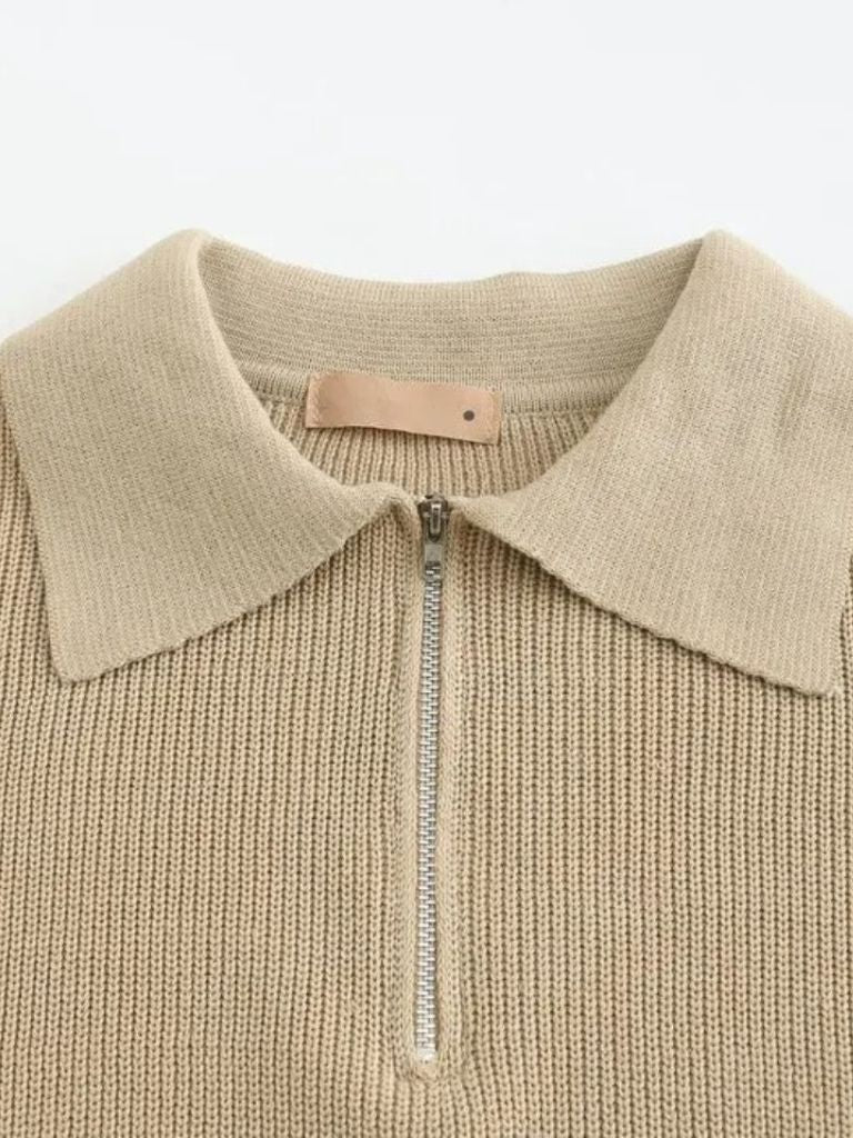 Essential Half Zip Sweater - Casa  Laro CASA LARO