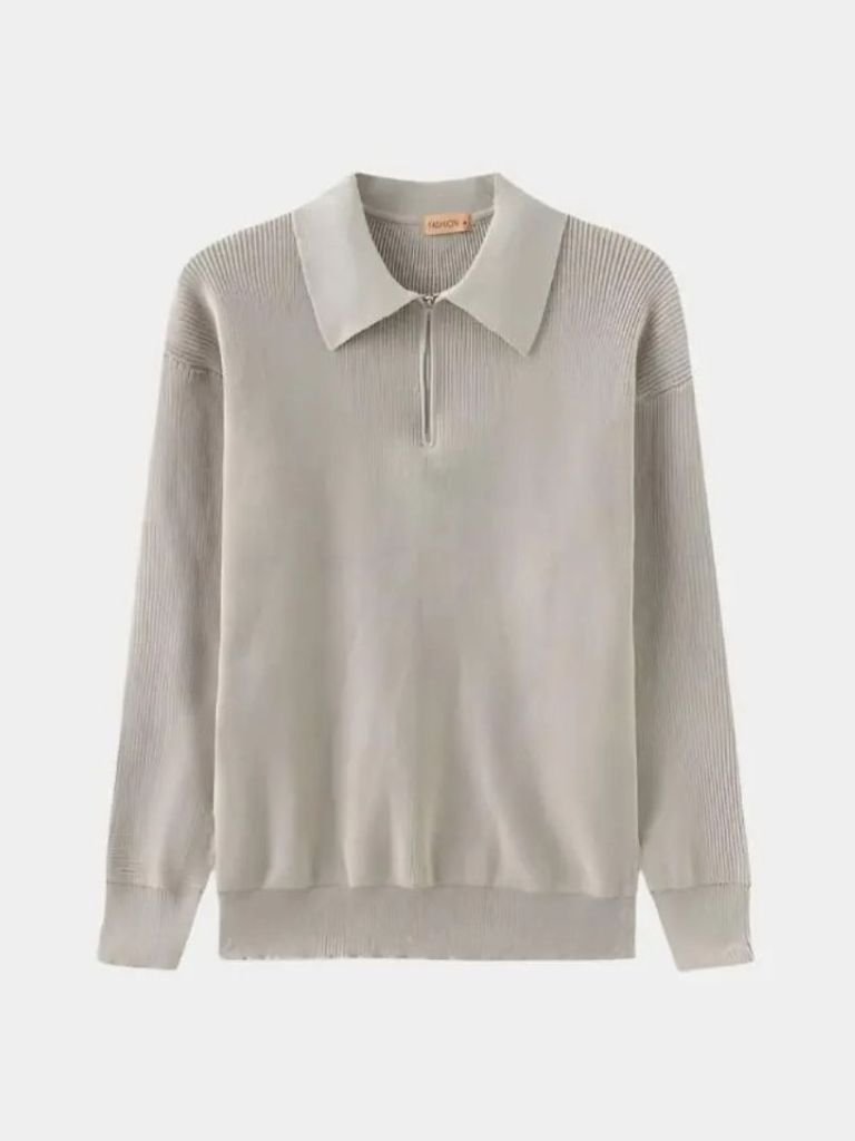 Essential Half Zip Sweater - Casa  Laro CASA LARO