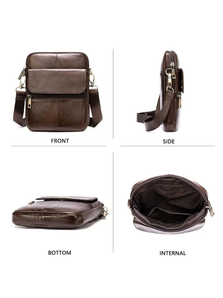 Essential Leather Shoulder Bag - Casa  Laro CASA LARO