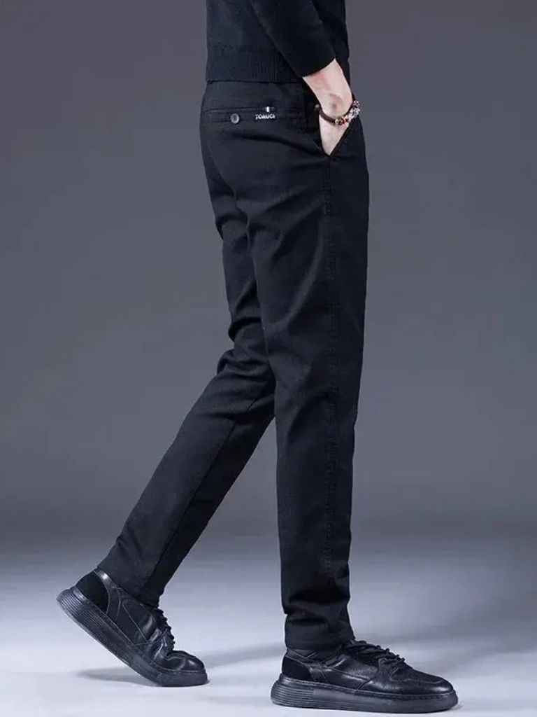 Essential Stretchy Straight Trousers - Casa  Laro CASA LARO