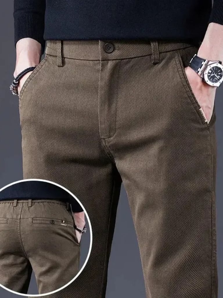 Essential Stretchy Straight Trousers - Casa  Laro CASA LARO