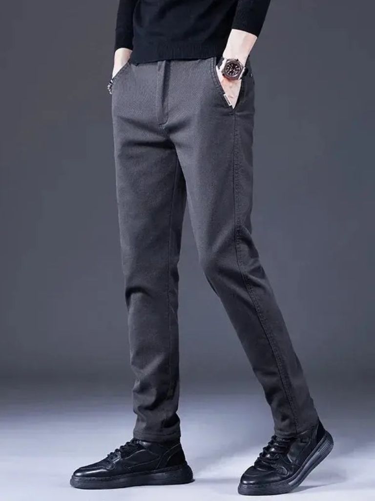 Essential Stretchy Straight Trousers - Casa  Laro CASA LARO