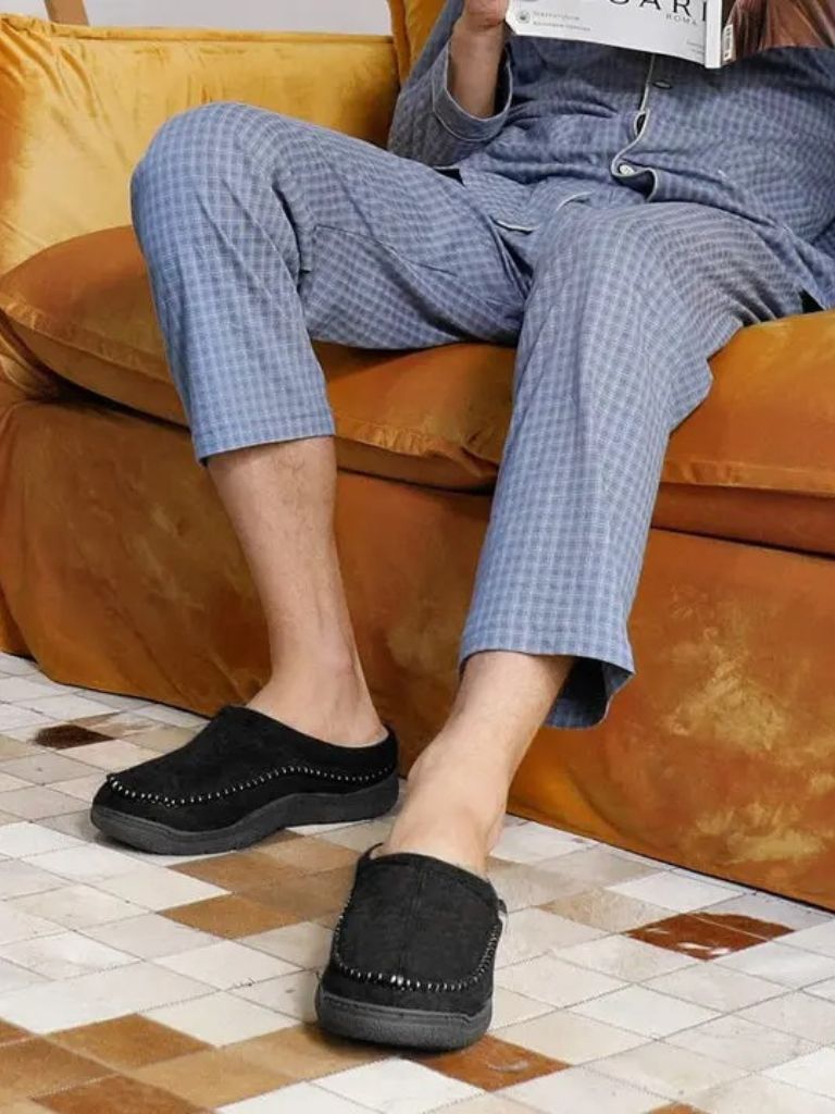 Heritage Luxe Lined Slippers - Casa  Laro CASA LARO