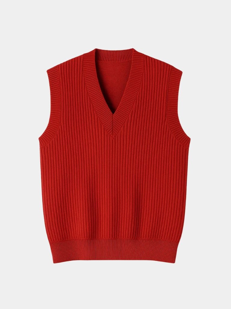 Knit Vest Waistcoat - Casa  Laro CASA LARO
