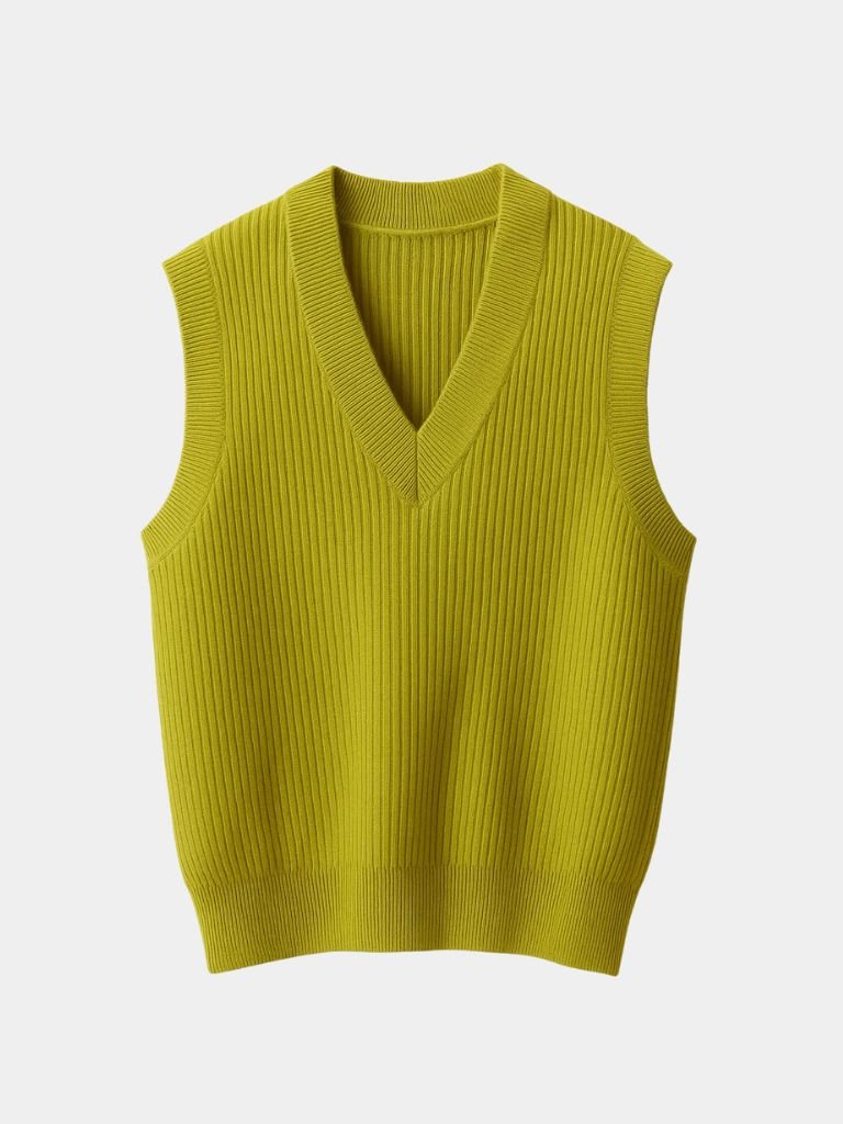 Knit Vest Waistcoat - Casa  Laro CASA LARO