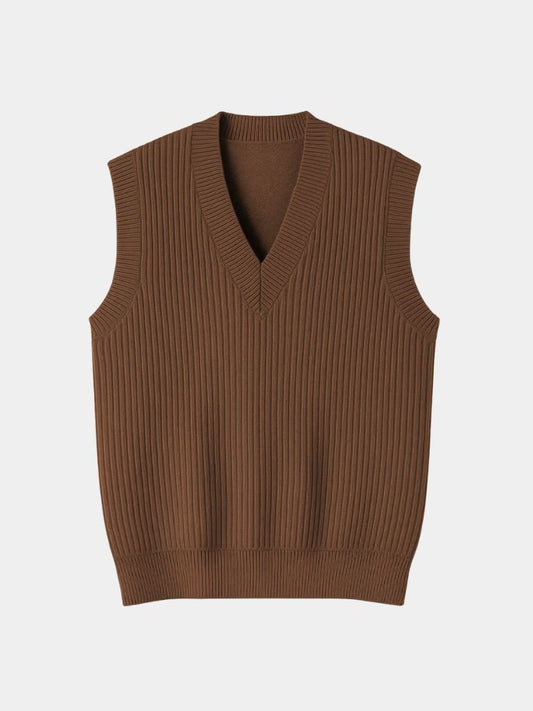 Knit Vest Waistcoat - Casa  Laro CASA LARO