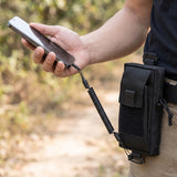 Kordra tether keeping a phone attached in hand