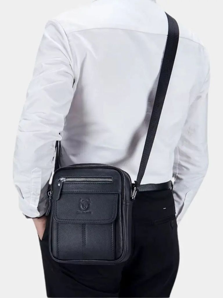 Leather Messenger Bag - Casa  Laro CASA LARO