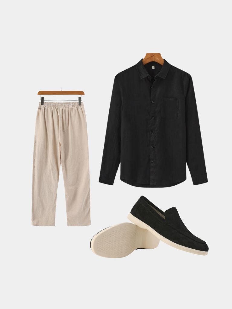 Linen Noire Set - Casa  Laro CASA LARO