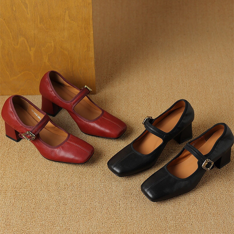 Nora™ | Elegant Strap Heels