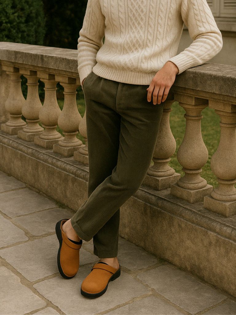 Men´s Leather Clog - Casa  Laro CASA LARO