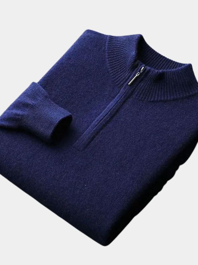 Merino Half Zip Sweater - Casa  Laro CASA LARO