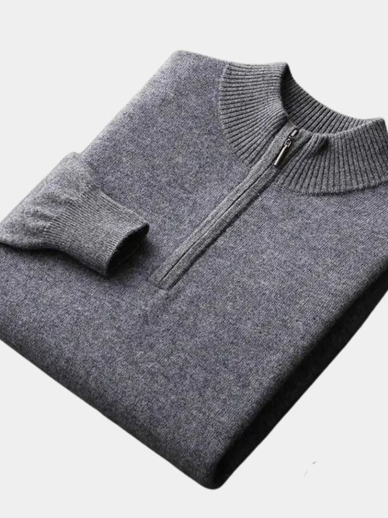 Merino Half Zip Sweater - Casa  Laro CASA LARO