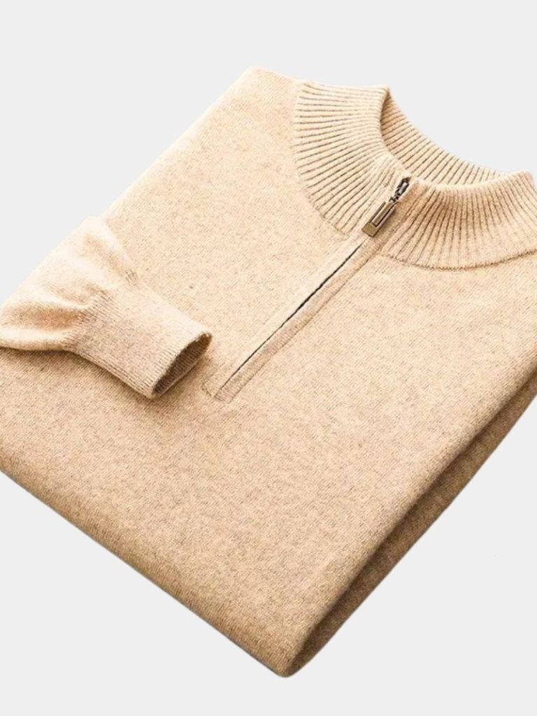 Merino Half Zip Sweater - Casa  Laro CASA LARO