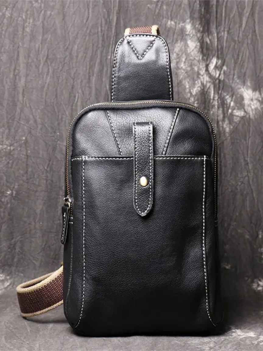 Minimalist Leather Shoulder Bag - Casa  Laro CASA LARO