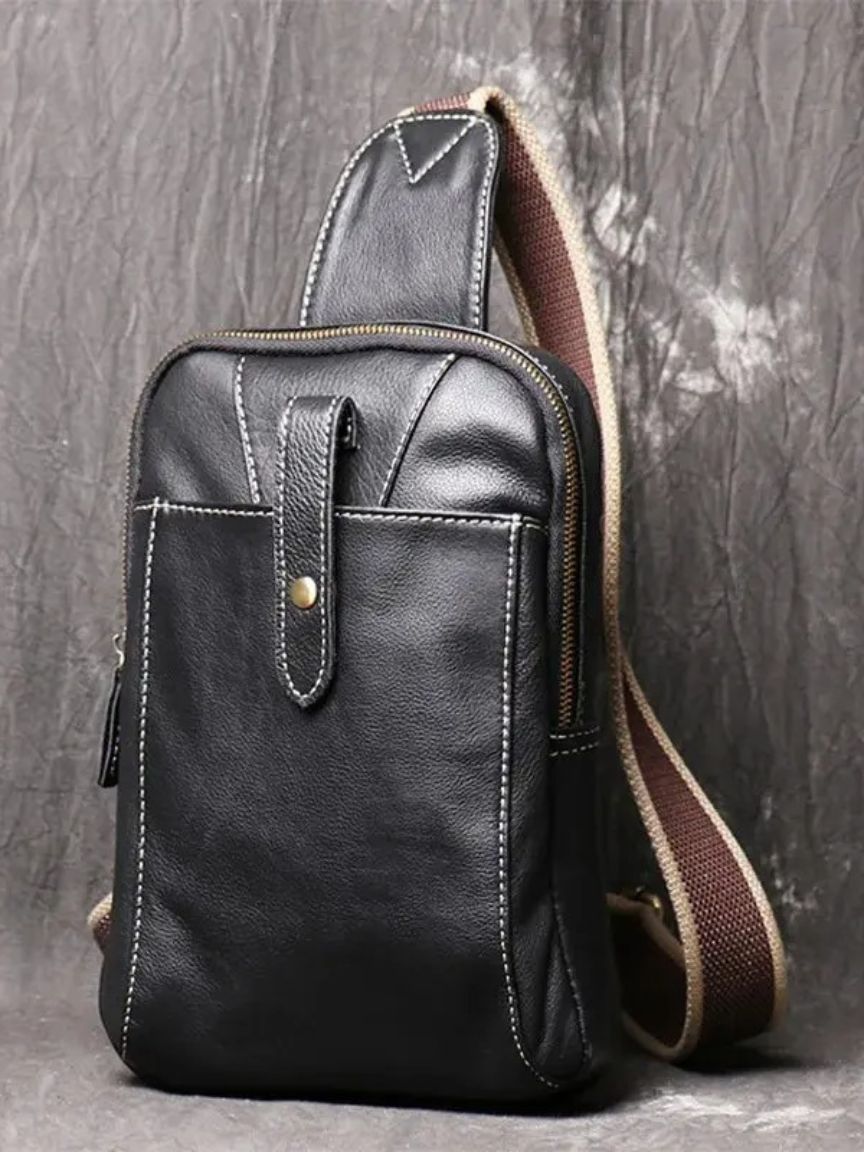 Minimalist Leather Shoulder Bag - Casa  Laro CASA LARO