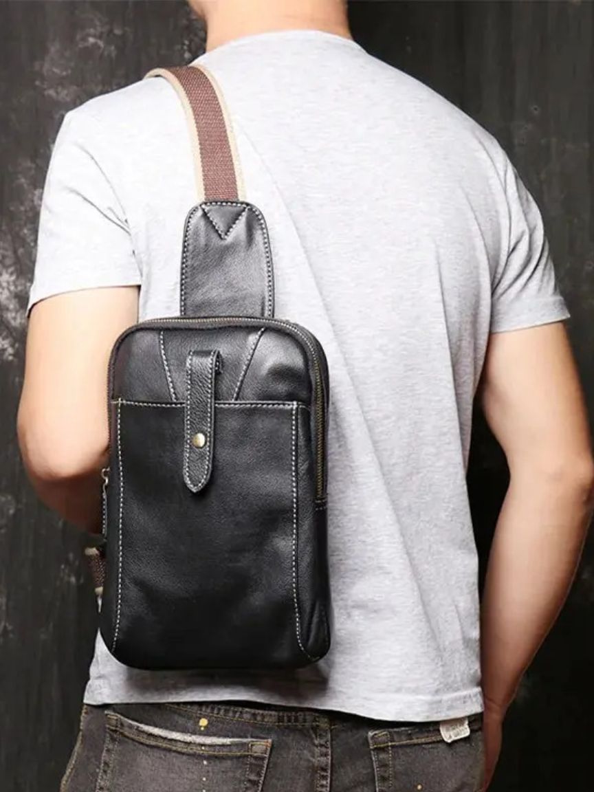 Minimalist Leather Shoulder Bag - Casa  Laro CASA LARO
