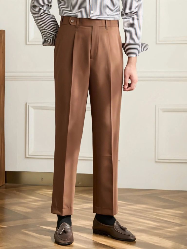 Premium Classic Elastic Trousers - Casa  Laro CASA LARO