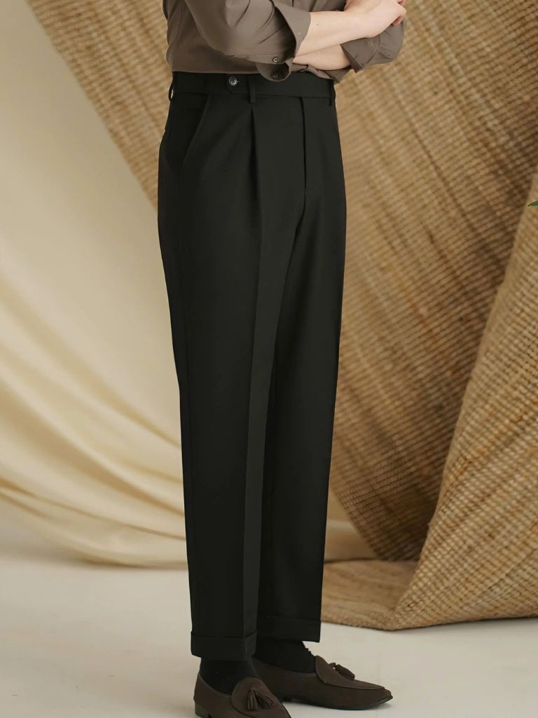 Premium Classic Elastic Trousers - Casa  Laro CASA LARO