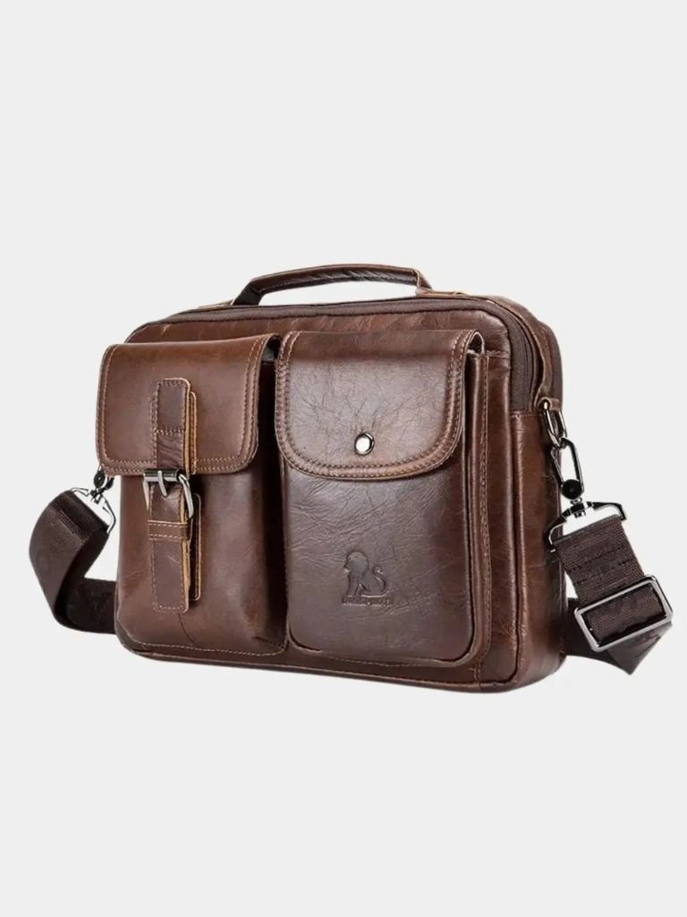 Retro Leather Square Shoulder Bag - Casa  Laro CASA LARO