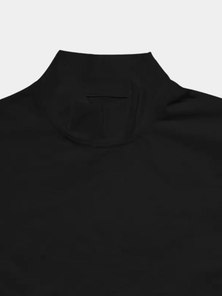 Solid Casual Turtle Neck T-Shirt - Casa  Laro CASA LARO