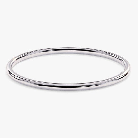 Simple 18k Gold Rose Gold Silver 1.5mm Thin Wedding Band Shineofdiamond
